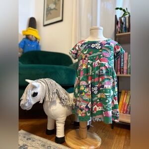 Mini Boden Rainbow Countryside Dress (3-4Y)